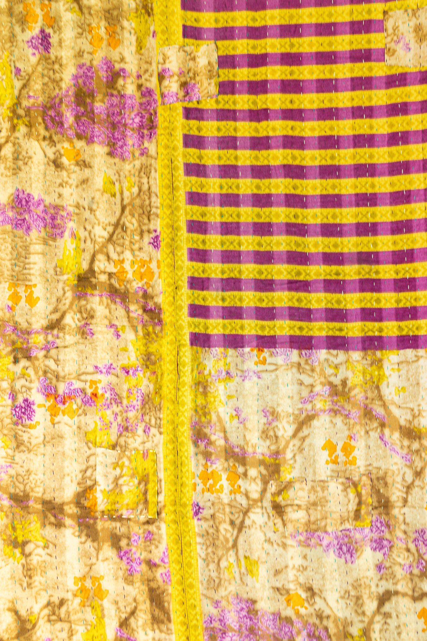 Assured Large Kantha Throw Blanket