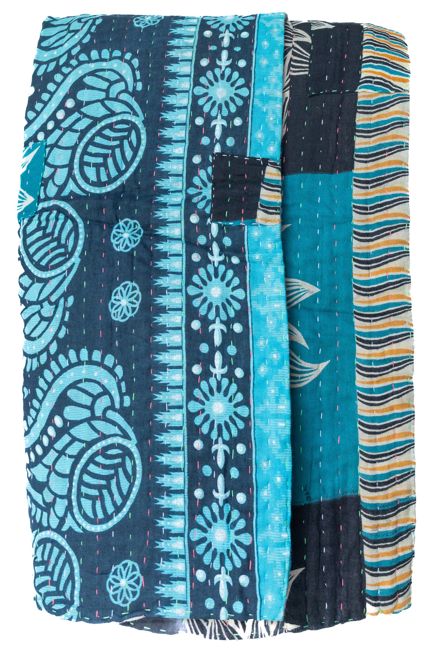 Astounding Kantha Throw Blanket