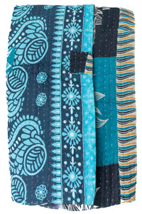 Astounding Kantha Throw Blanket