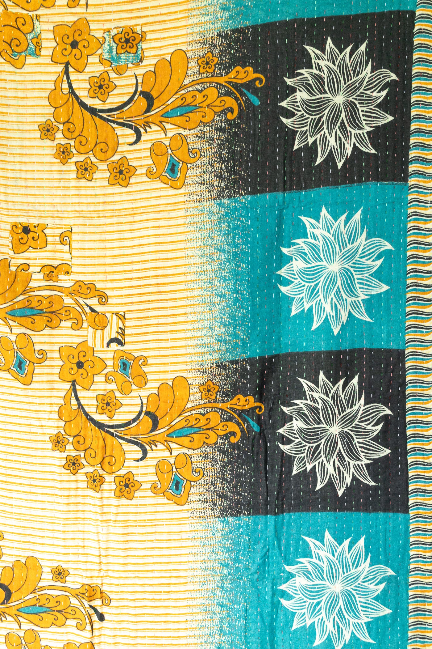 Astounding Kantha Throw Blanket