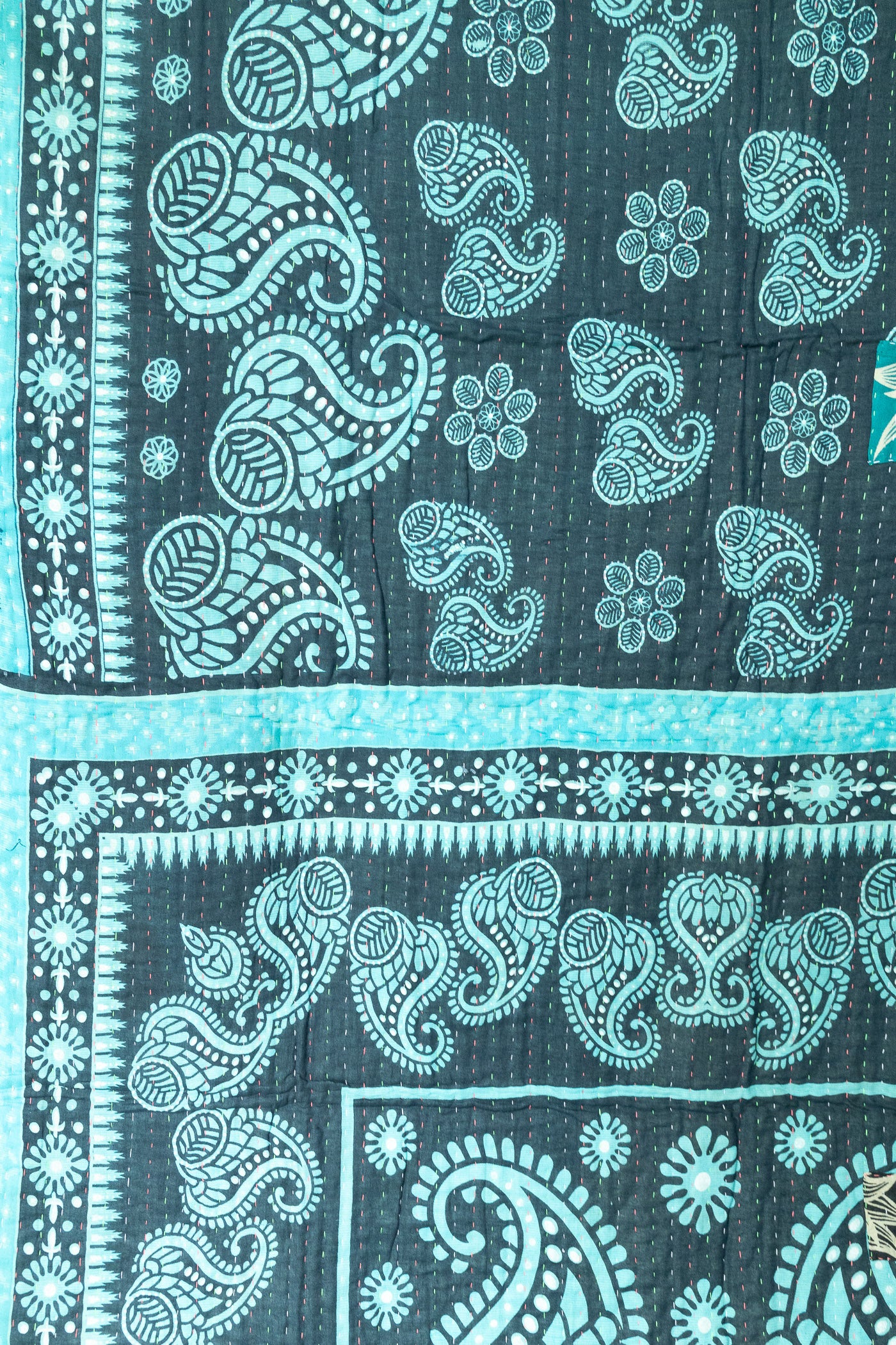 Astounding Kantha Throw Blanket