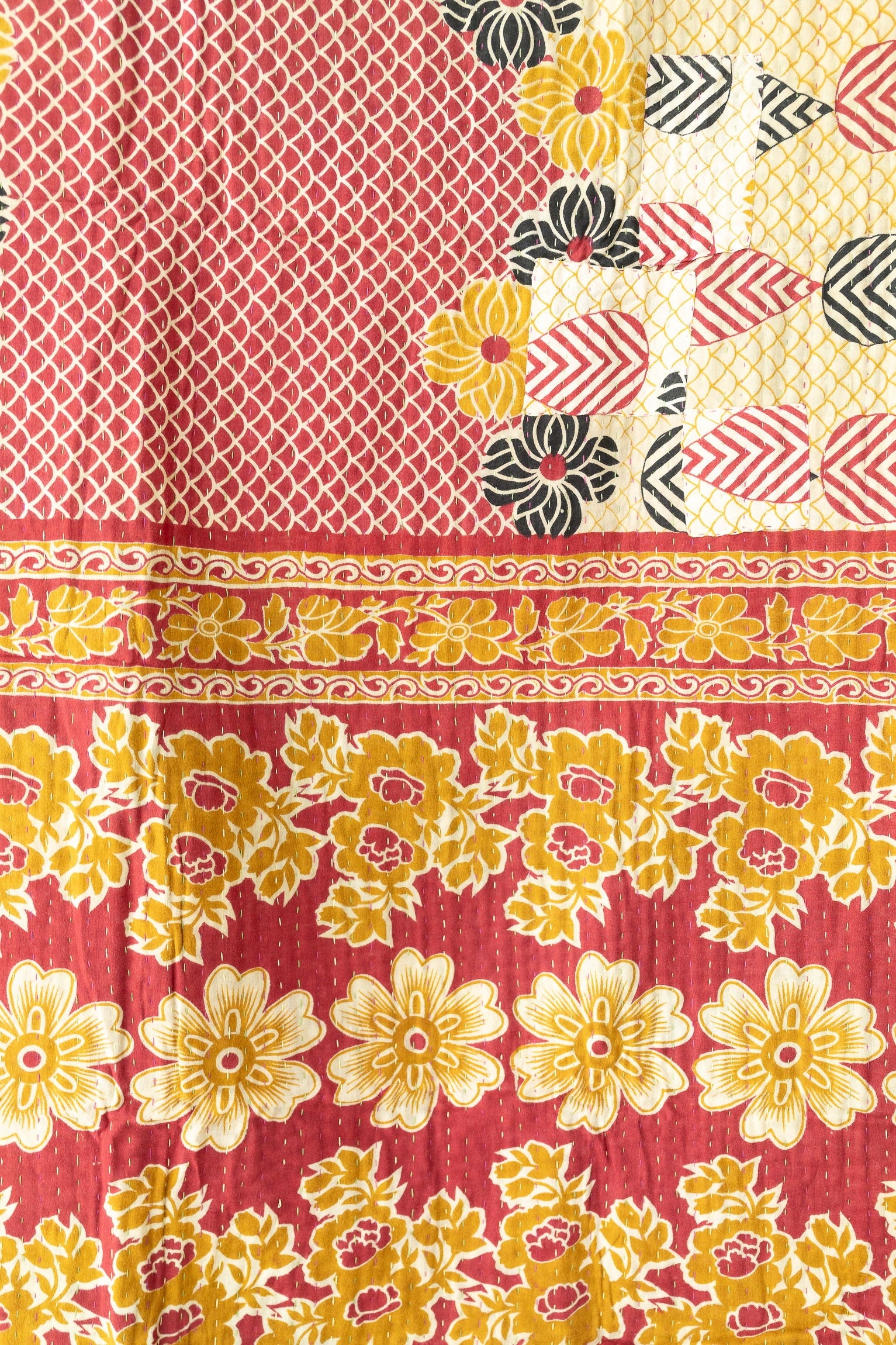 Astounding Kantha Throw