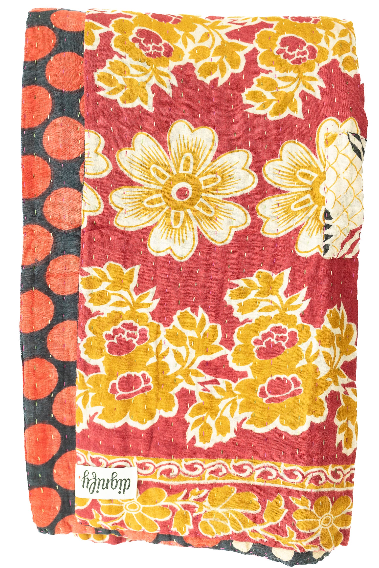 Astounding Kantha Throw