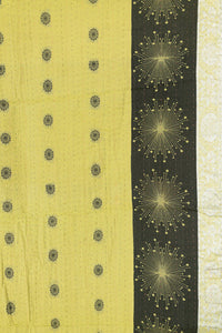 Autumn Silk Blend Kantha Throw Blanket
