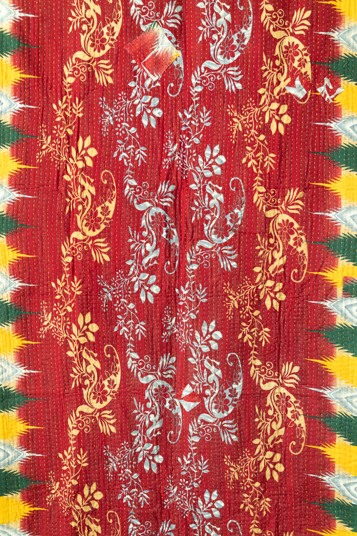 Kantha Throw Bed Quilt