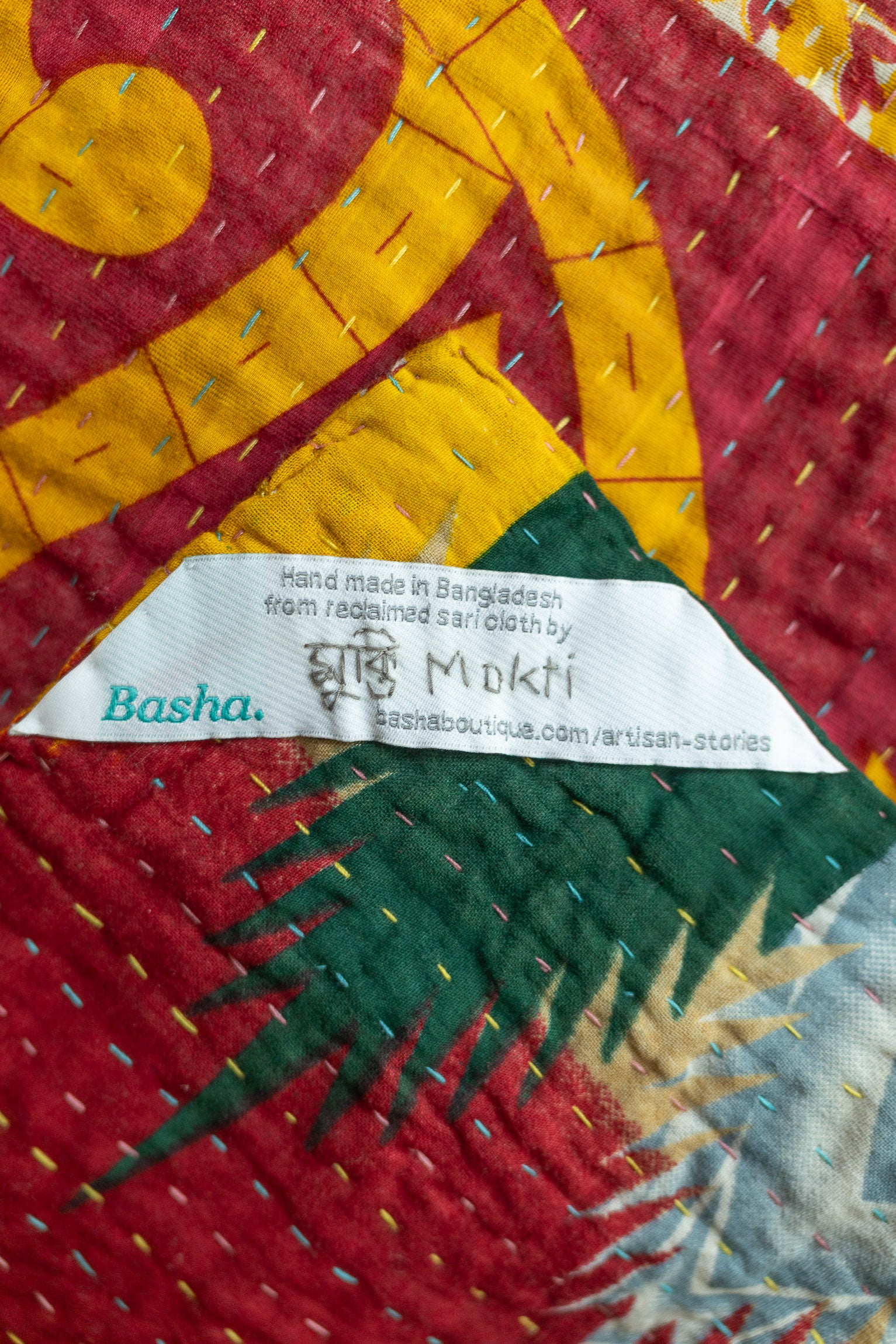 Awake Kantha Throw