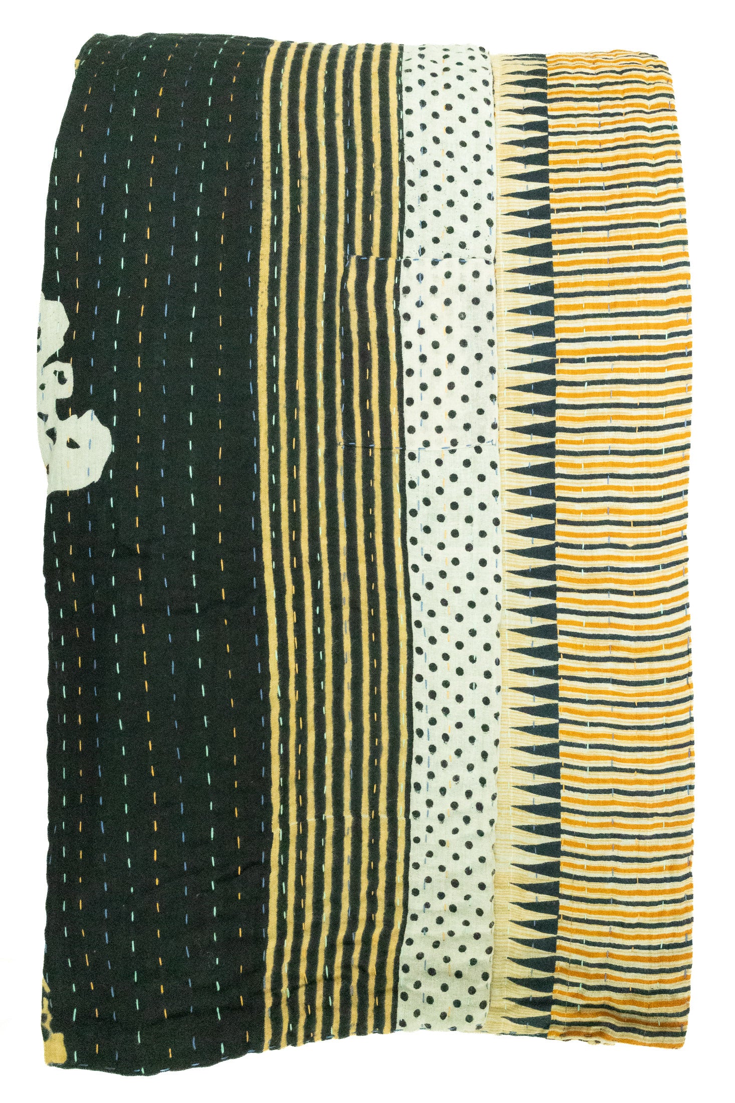 Awe Large Kantha Throw Blanket