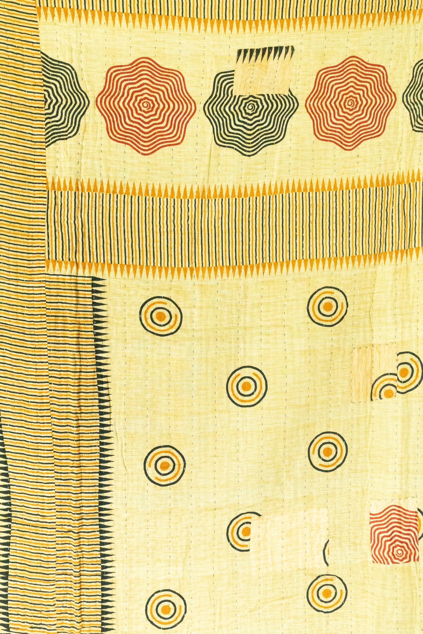 Awe Large Kantha Throw Blanket