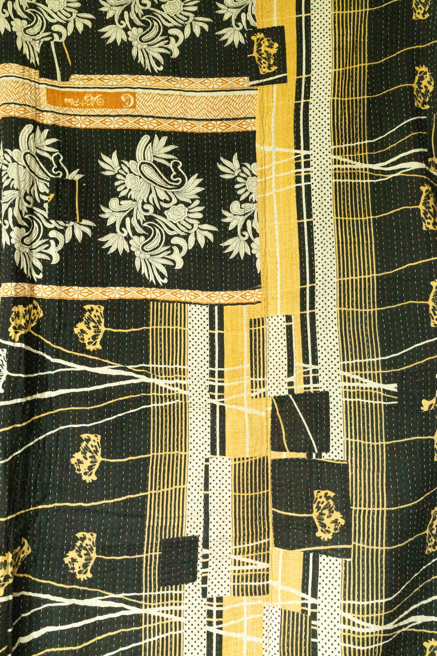 Awe Large Kantha Throw Blanket
