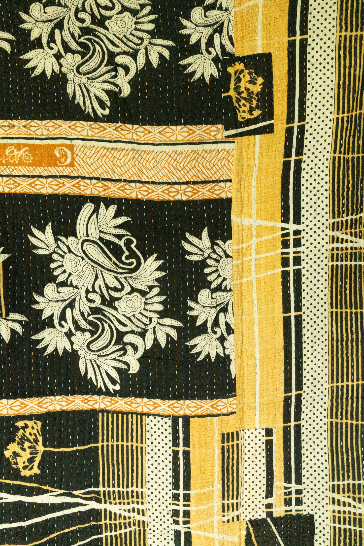 Awe Large Kantha Throw Blanket