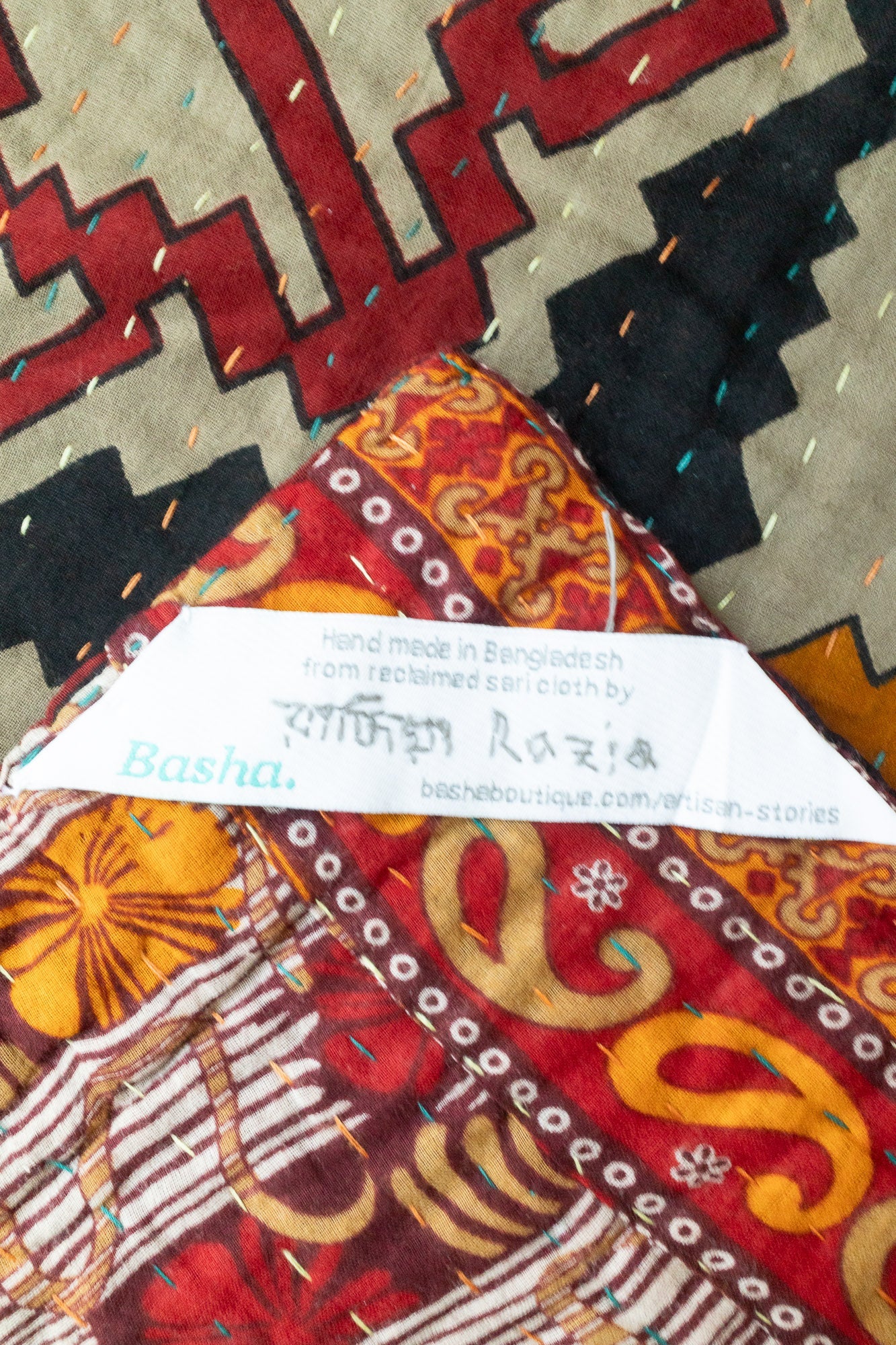 Gathering Kantha Throw