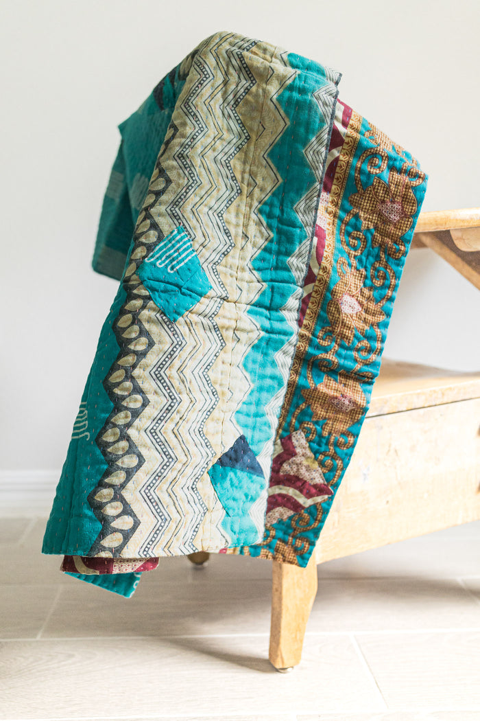 Babe No. 5 Mini Kantha Blanket
