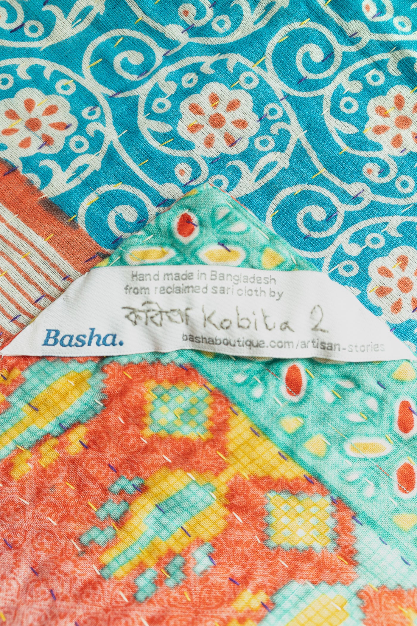 Baby Gift Bundle No. 5 | Kantha Blanket + Handmade Elephant