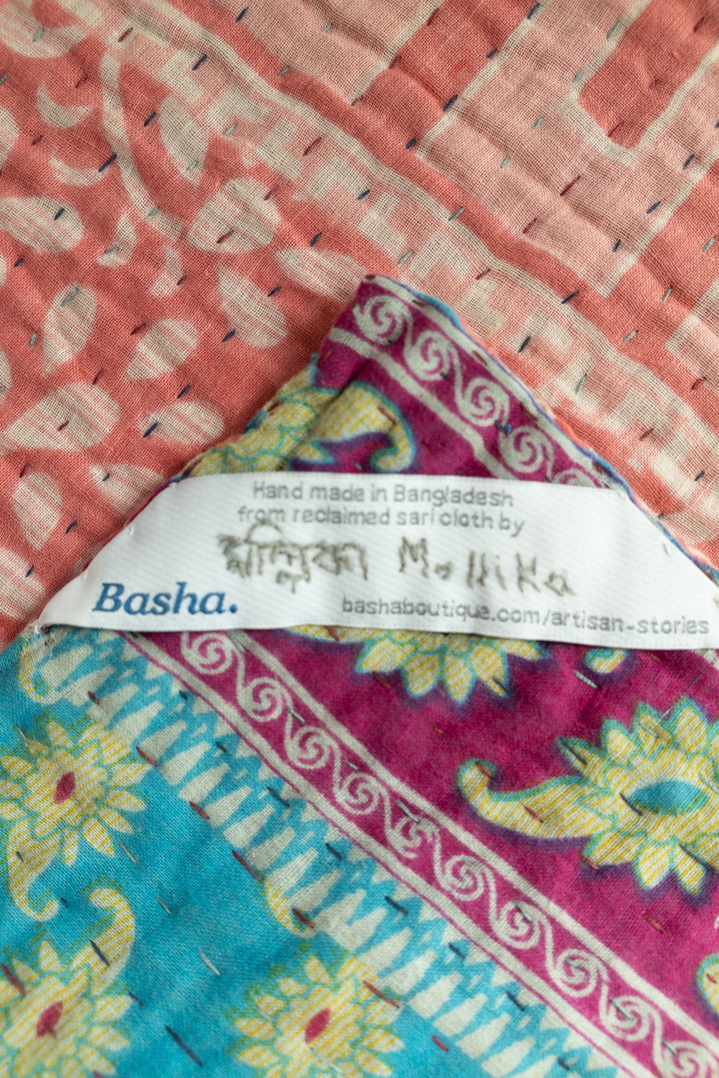 Baby Gift Bundle No. 7 | Kantha Blanket + Handmade Elephant