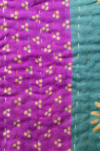 Kantha Throw Bed Quilt