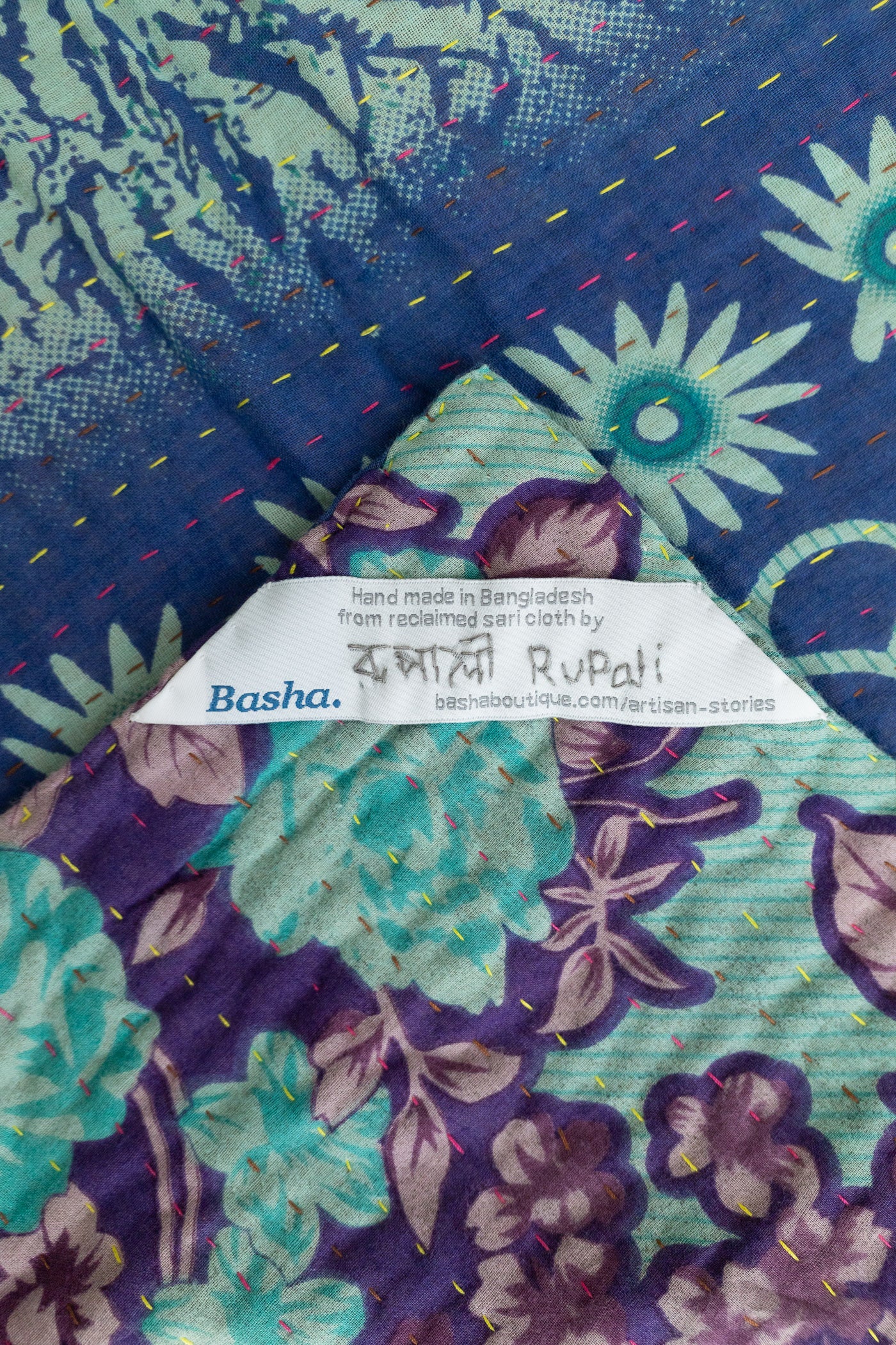 Beacon Kantha Throw Blanket