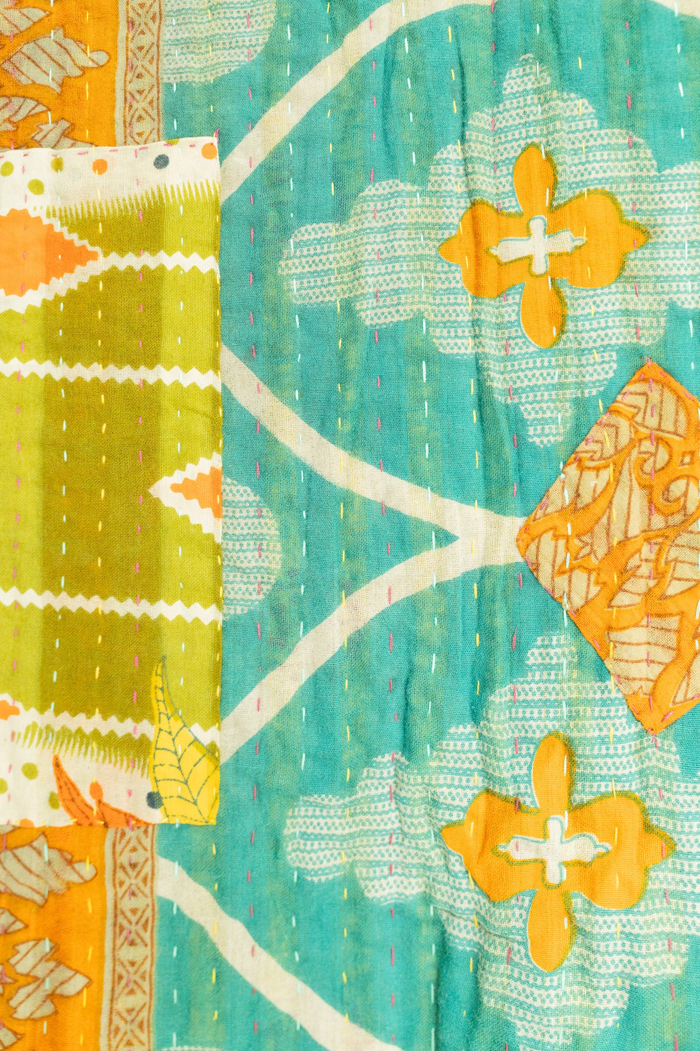 Beacon Kantha Throw Blanket