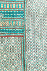 Begonia Large Kantha Throw Blanket