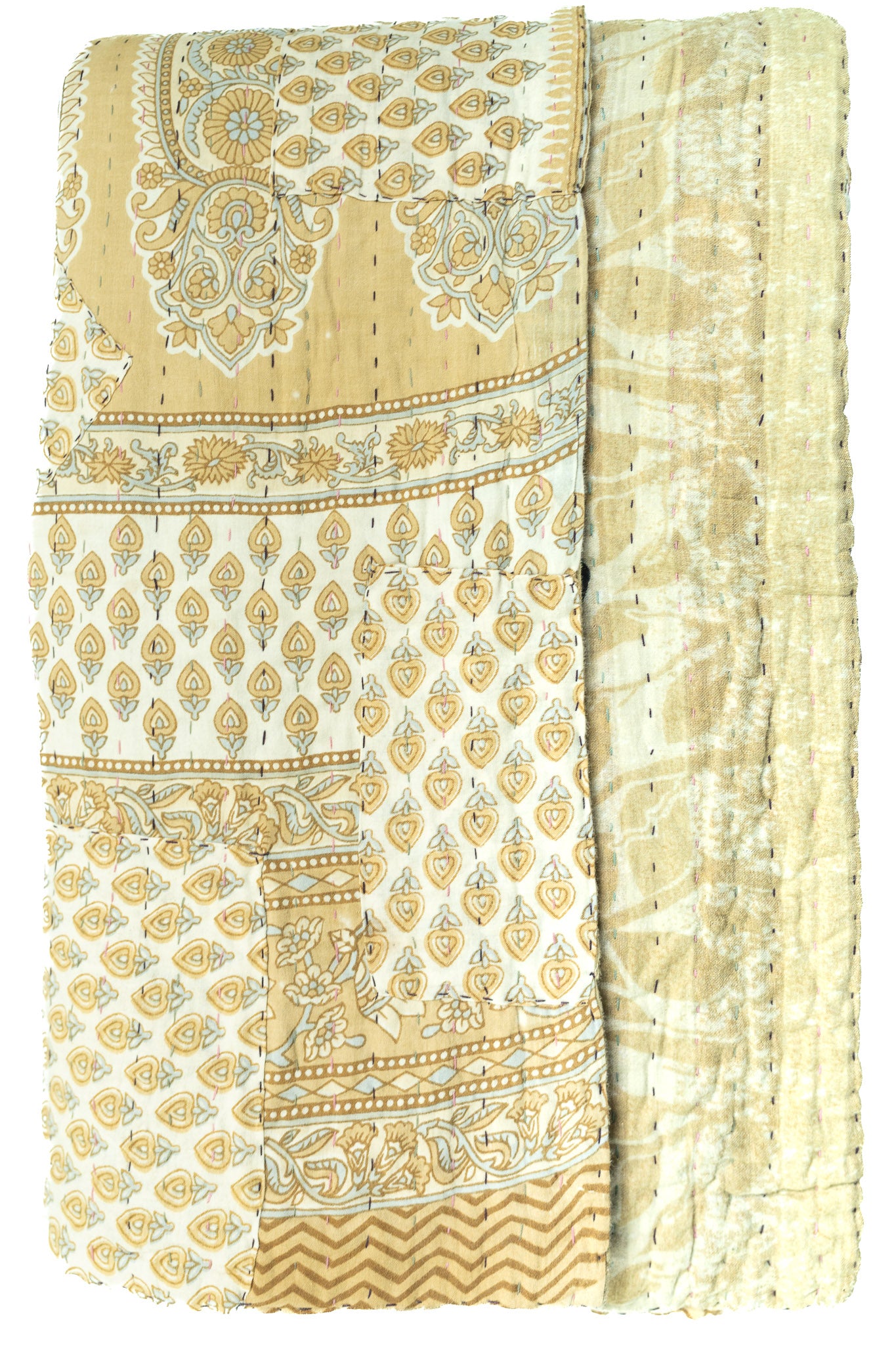 Believe Kantha Throw Blanket