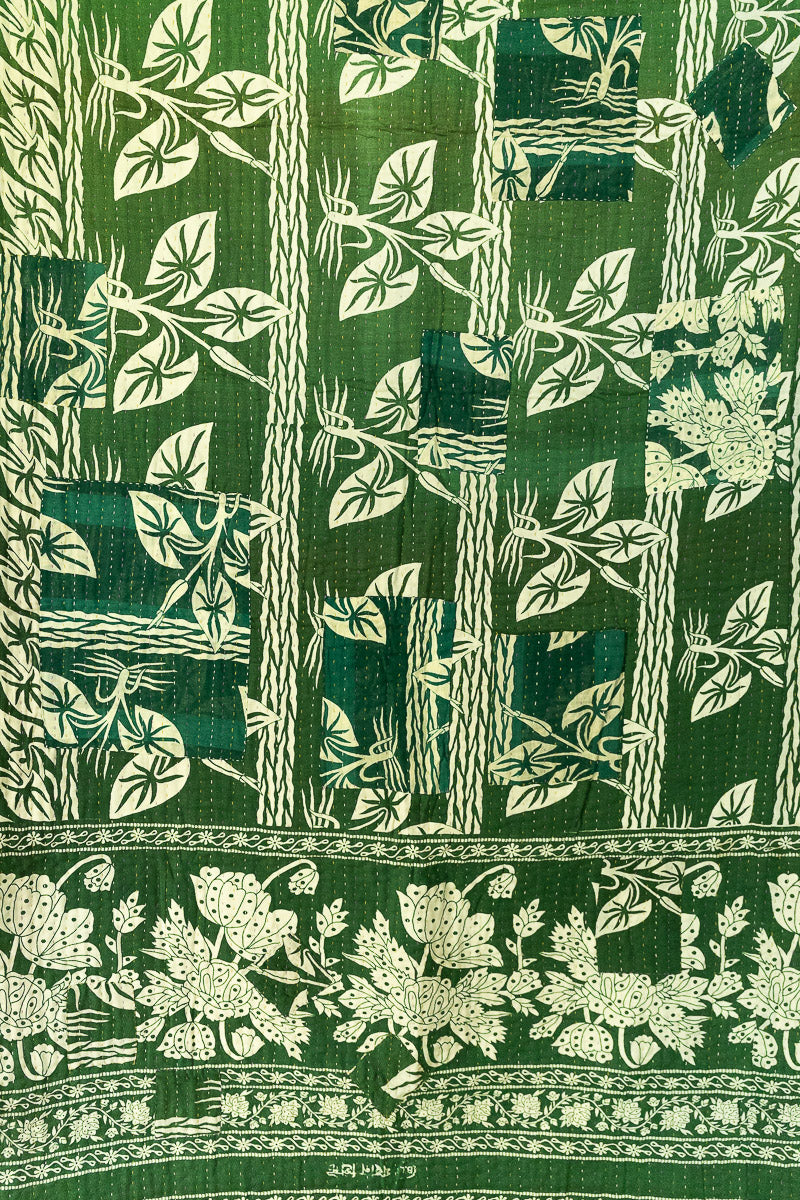 Bells Kantha Christmas Throw