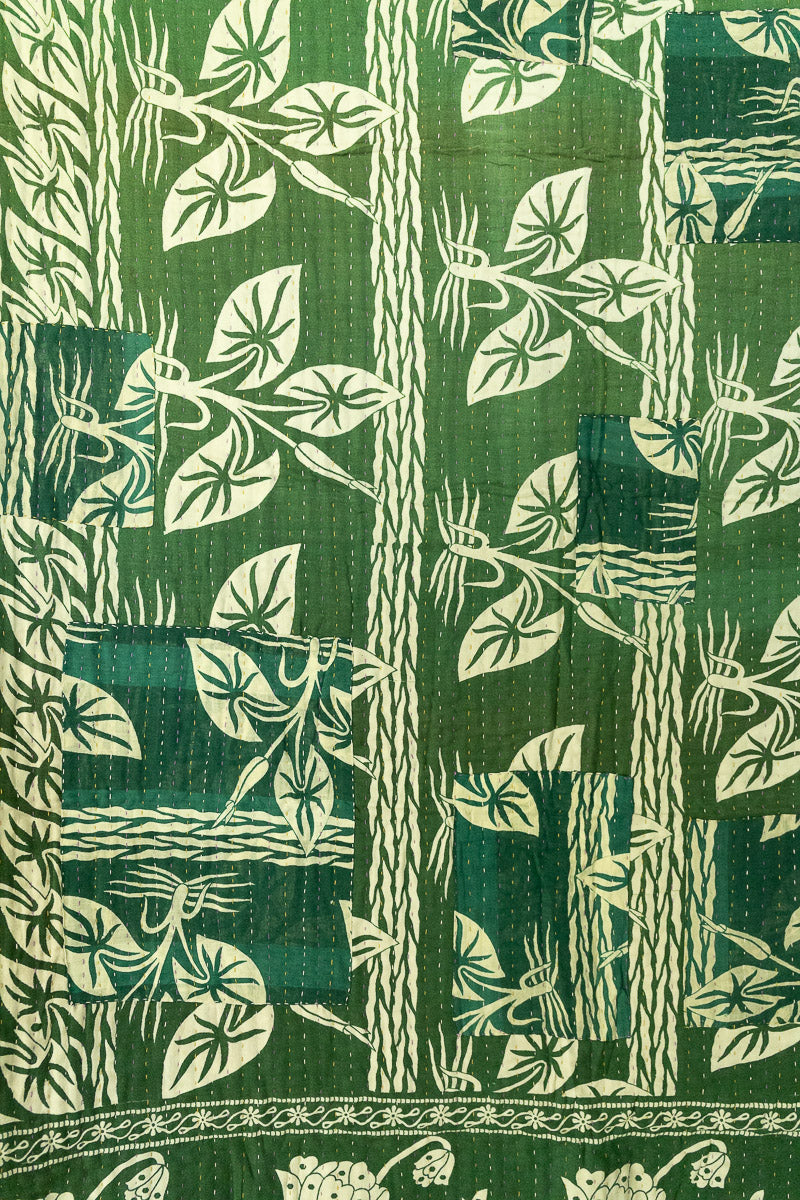 Bells Kantha Christmas Throw