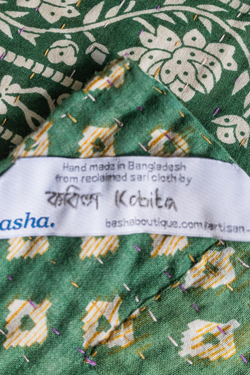 Bells Kantha Christmas Throw