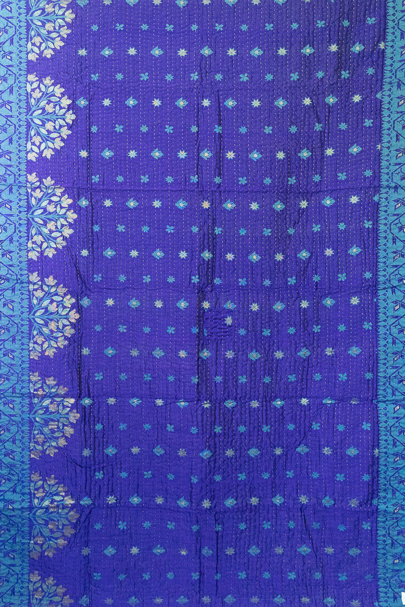 Belong Silk Blend Kantha Throw