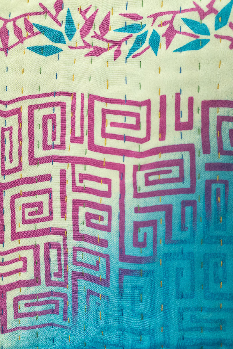 Belong Silk Blend Kantha Throw