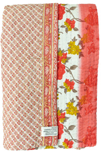 Kantha Throw Bed Quilt