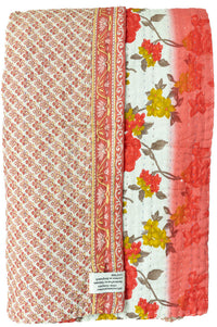 Kantha Throw Bed Quilt