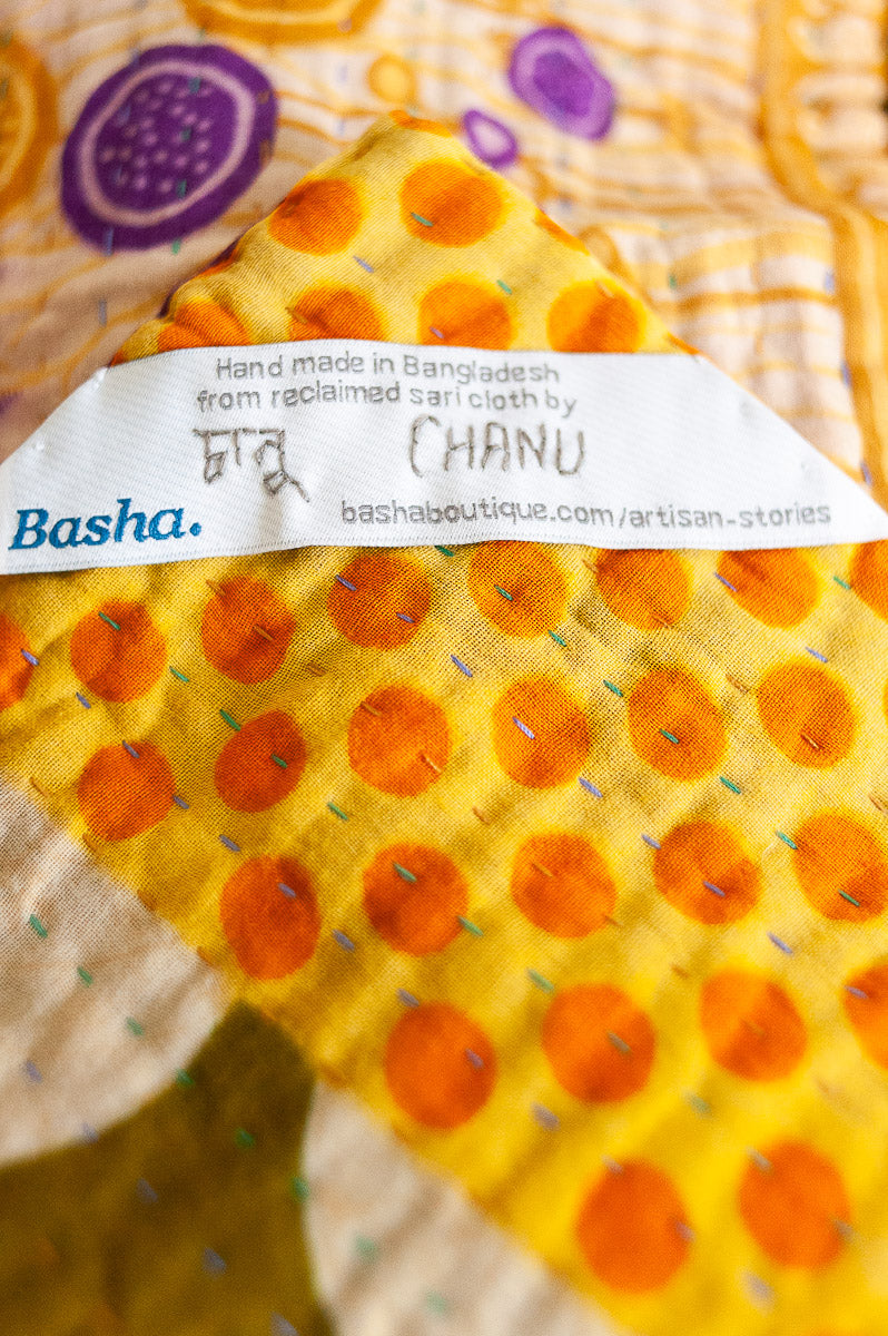 Bliss No. 2 Kantha Baby Blanket