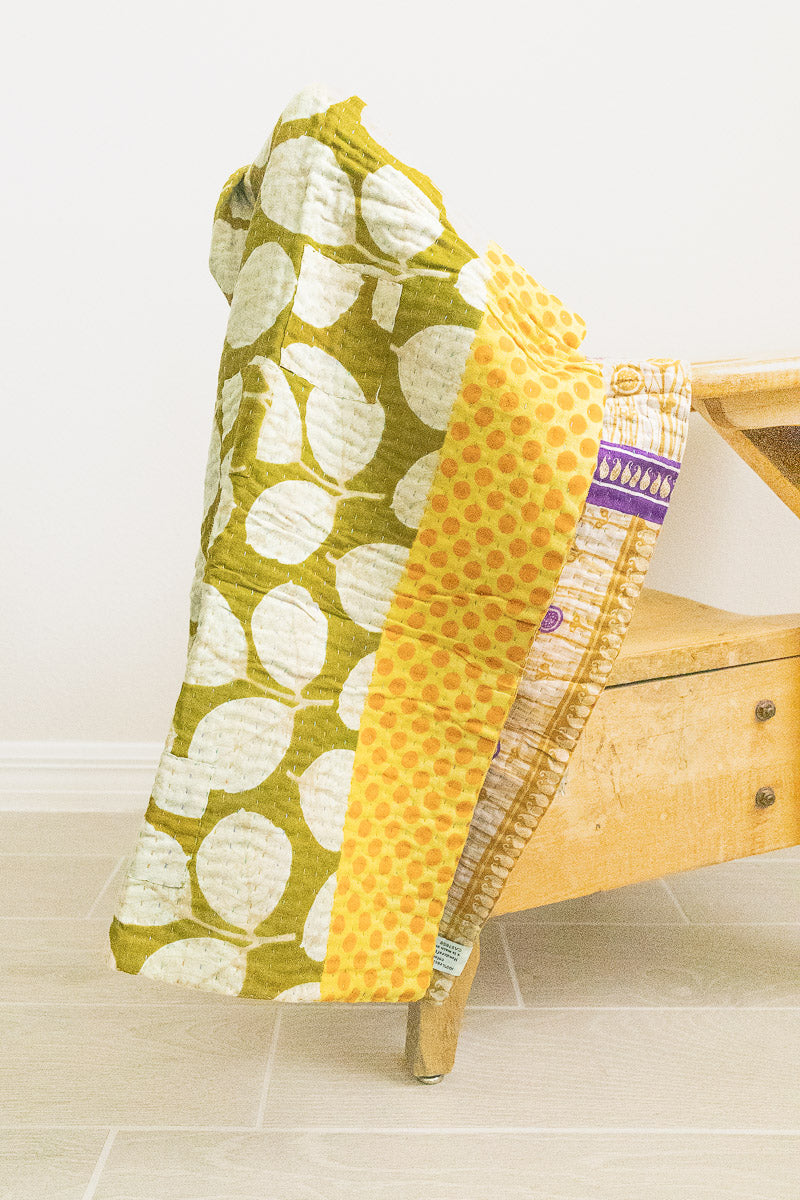 Bliss No. 2 Kantha Baby Blanket