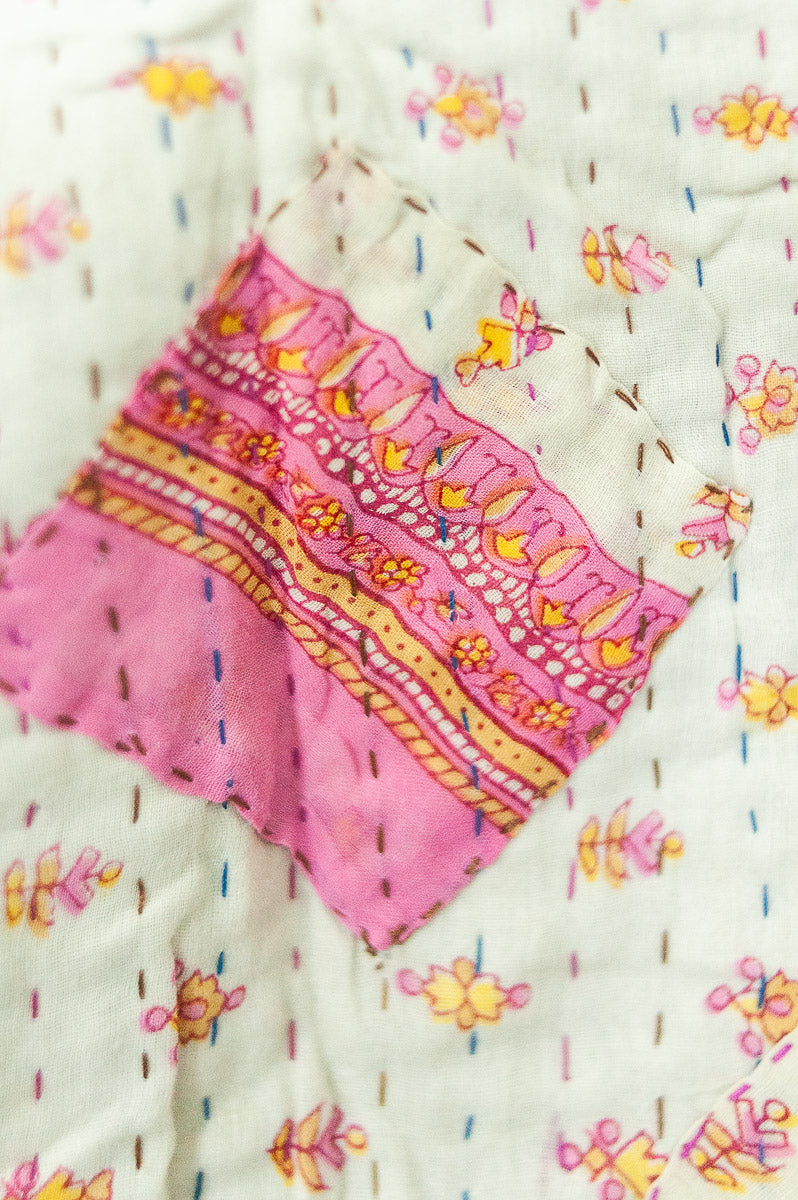 Bliss No. 4 Kantha Baby Blanket