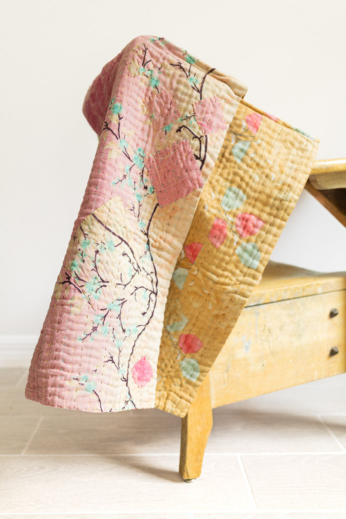 Bliss No. 5 Mini Kantha Blanket