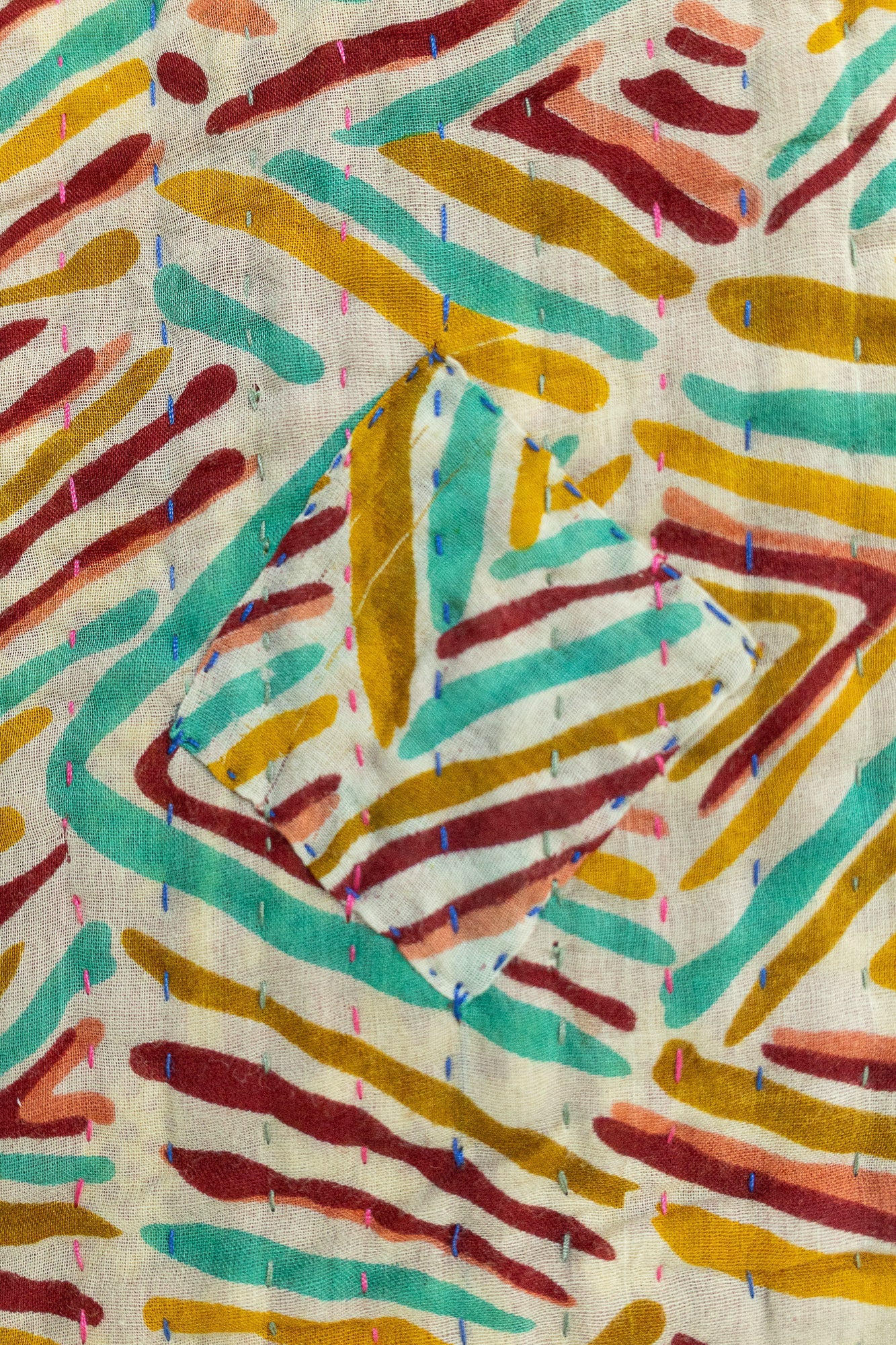 Bliss No. 5 Kantha Baby Blanket