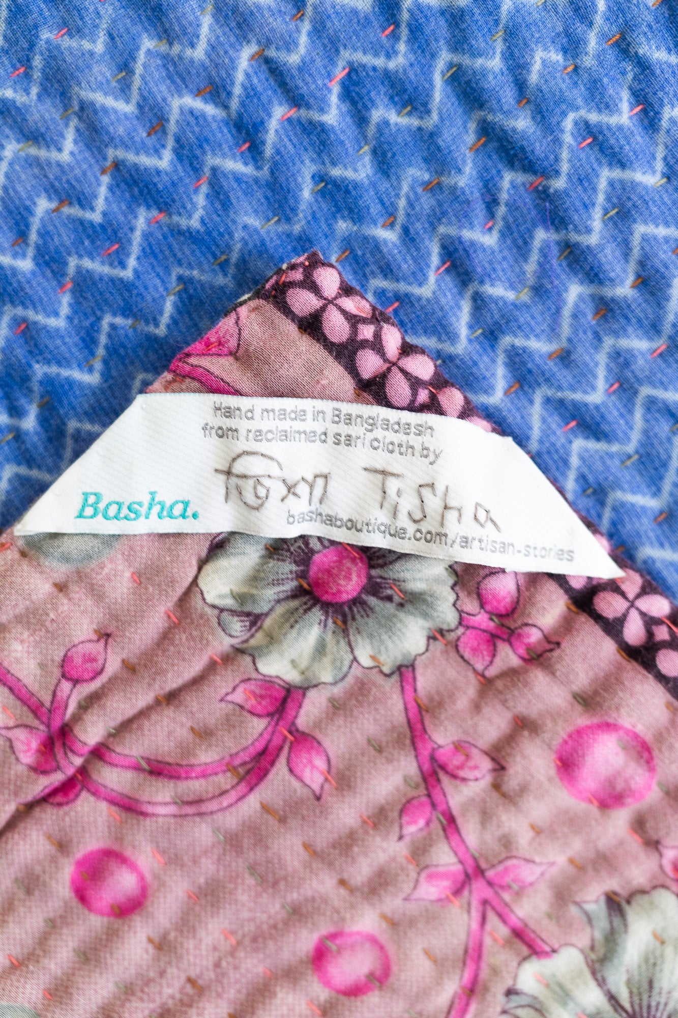Bliss No. 6 Kantha Baby Blanket