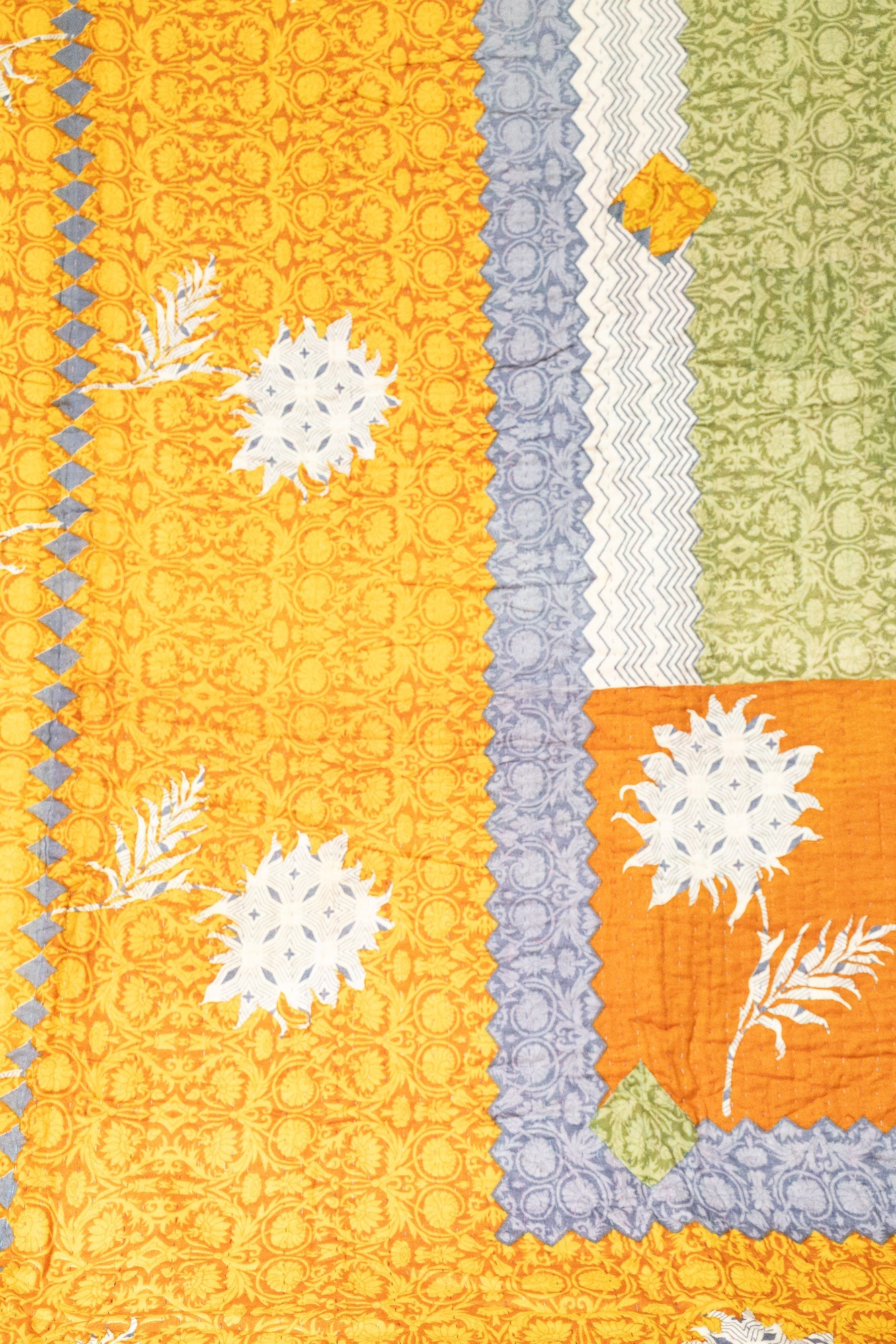 Bloom Large Kantha Throw