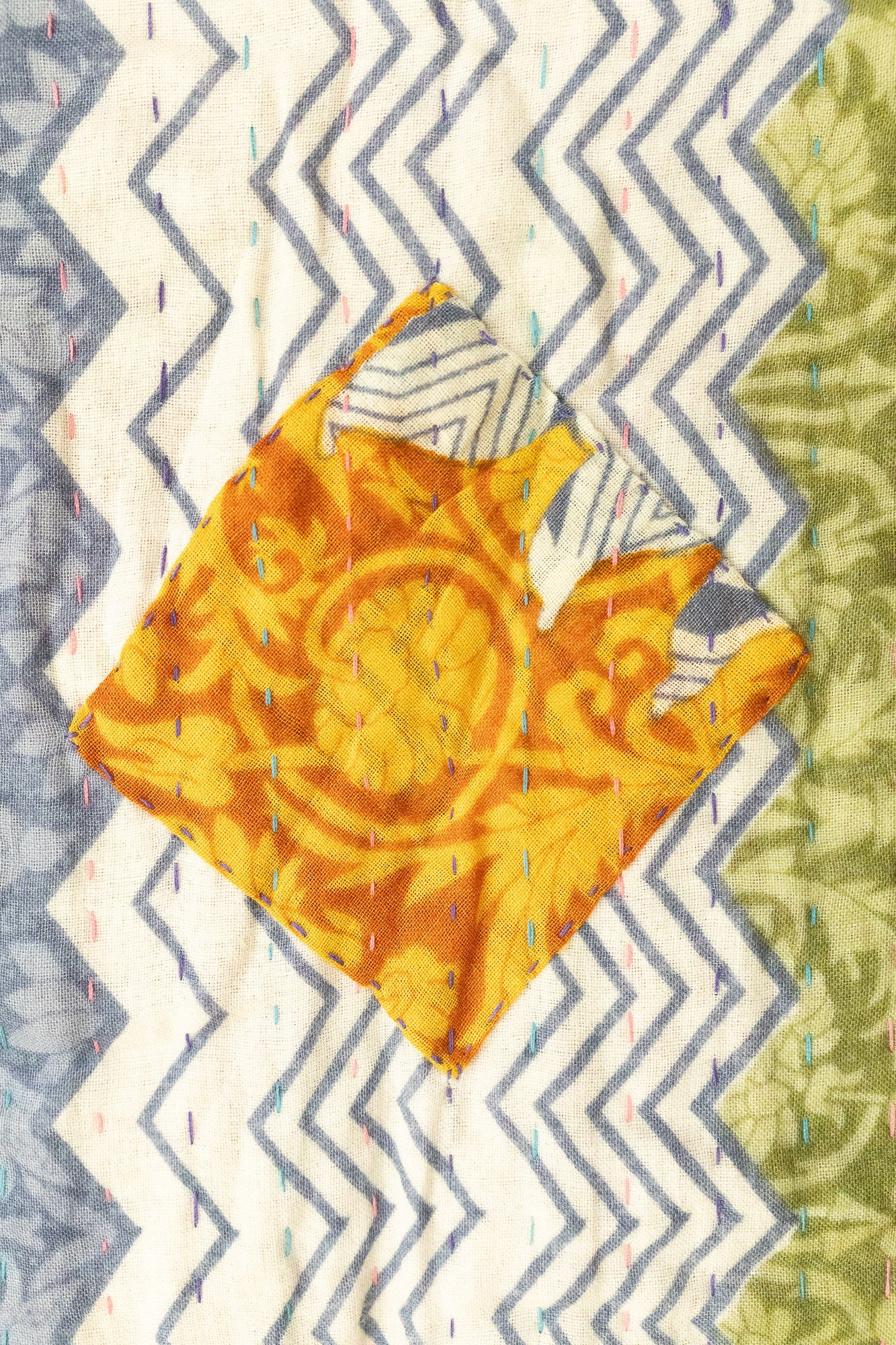 Bloom Large Kantha Throw