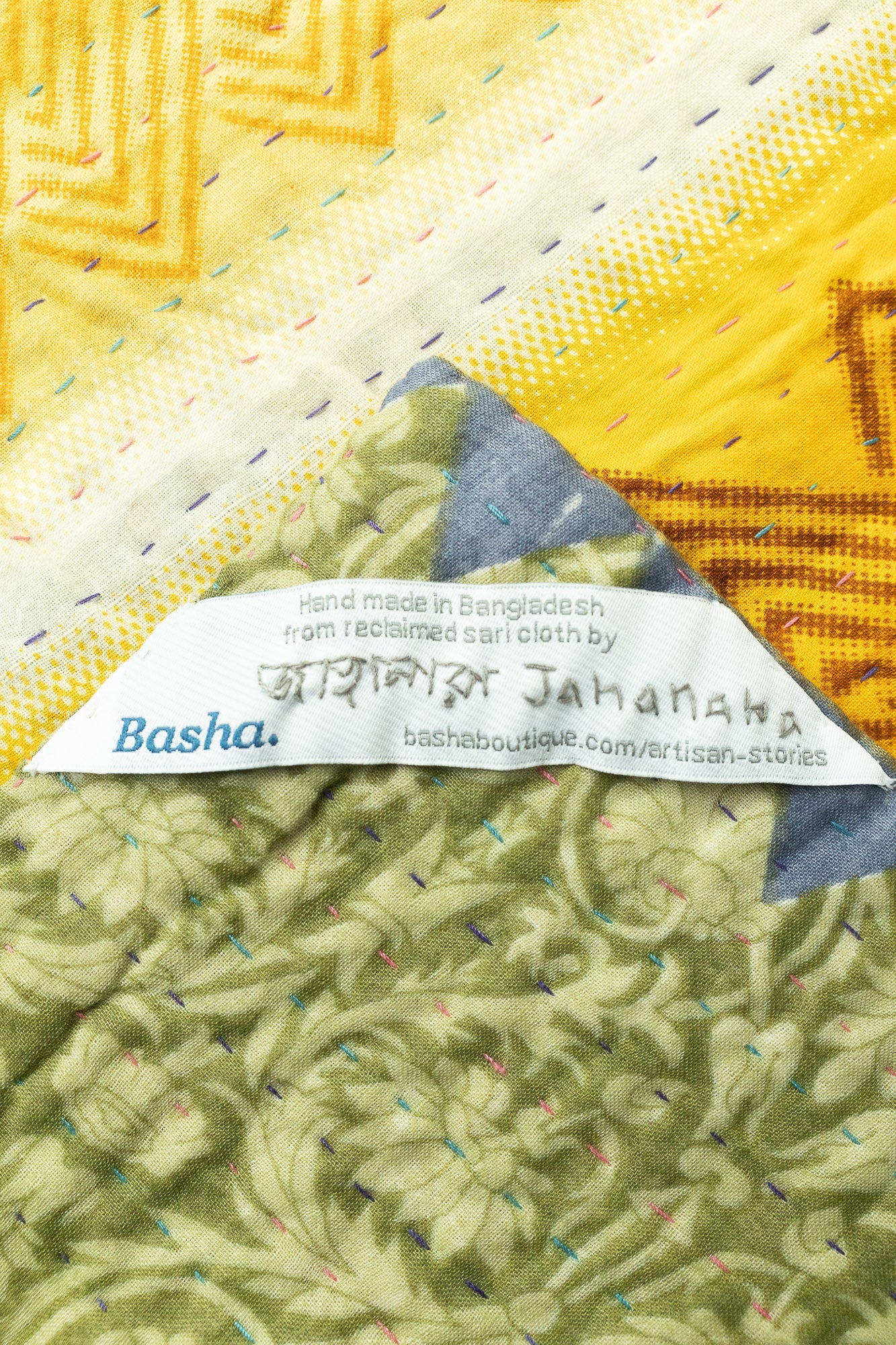 Bloom Large Kantha Throw