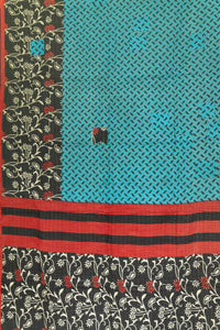 Kantha Throw Bed Quilt