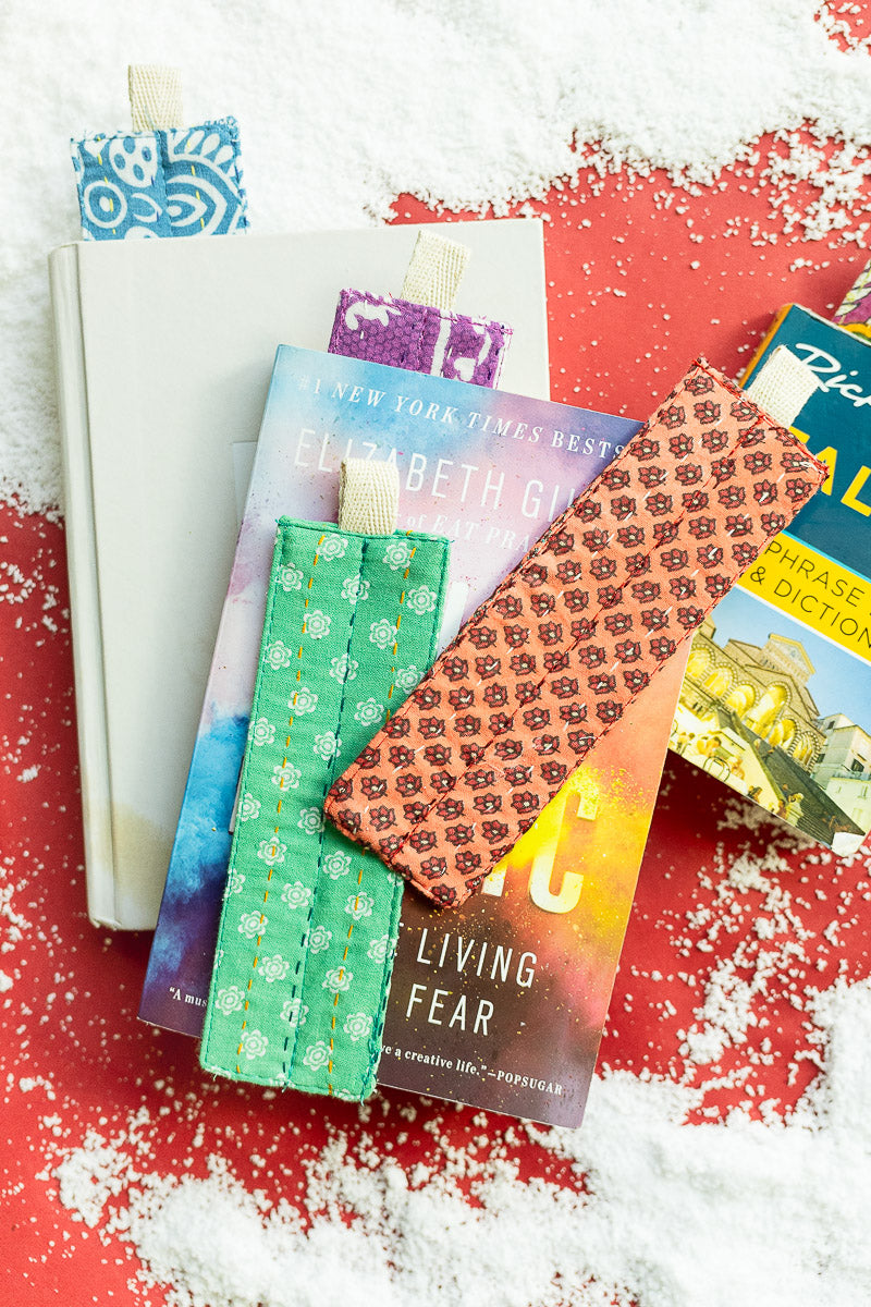 Kantha Bookmark Stocking Stuffer Set