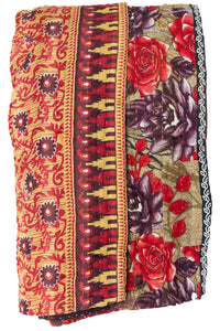 Bravery Large Kantha Throw Blanket
