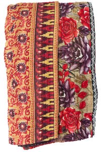 Bravery Large Kantha Throw Blanket
