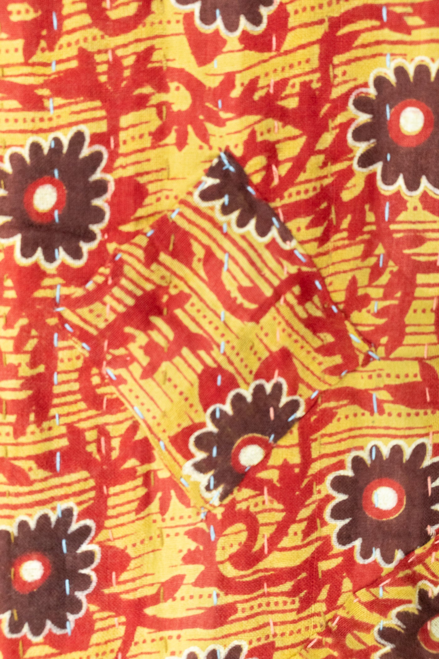 Bravery Large Kantha Throw Blanket