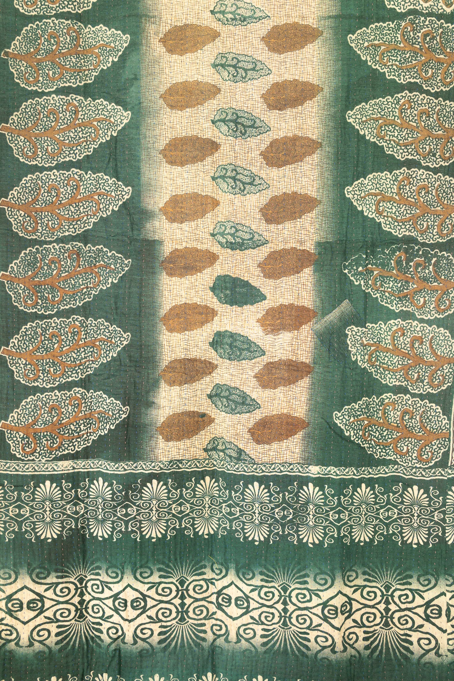 Kantha Throw Bed Quilt