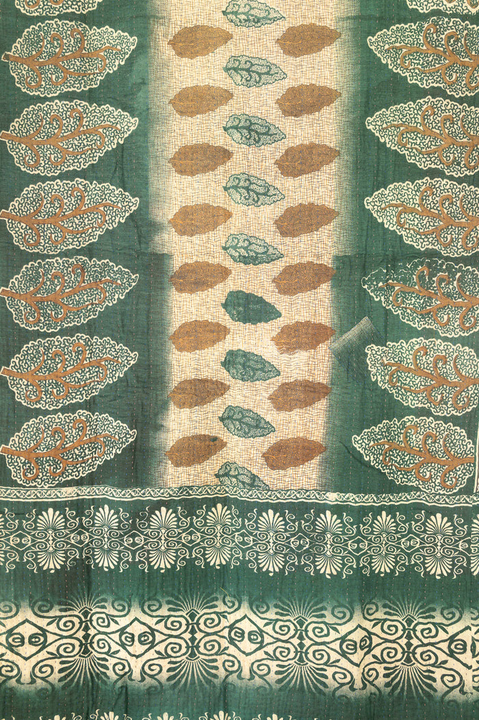 Kantha Throw Bed Quilt