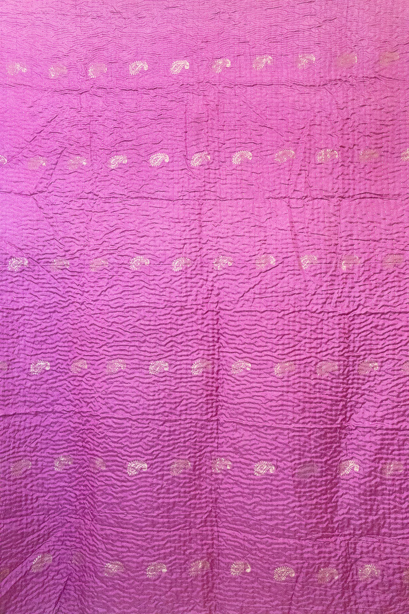 Brighten Silk Blend Kantha Throw