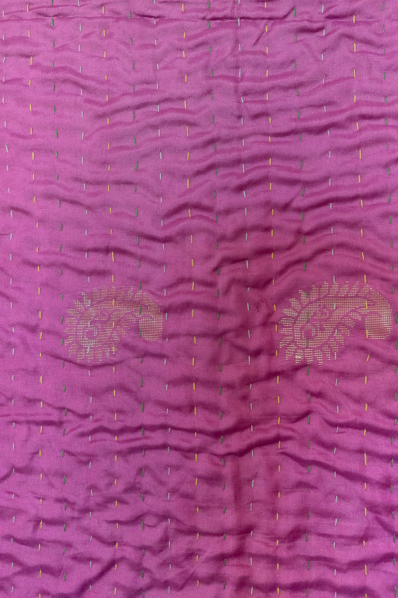 Brighten Silk Blend Kantha Throw