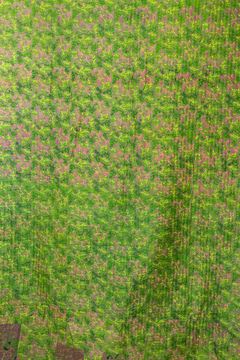 Brighten Silk Blend Kantha Throw