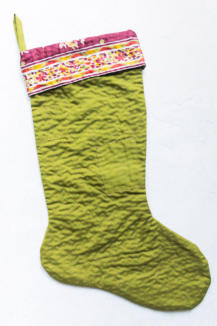dignify Kantha Christmas Stocking